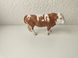 Schleich Fleckvieh Kühe Kuh Bauernhof Bulle