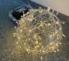 Lichterkette mit Kugel für Aussen und innen!