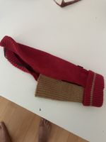 Vêtement pour petit chien tricoté rouge taille 27 acrylique