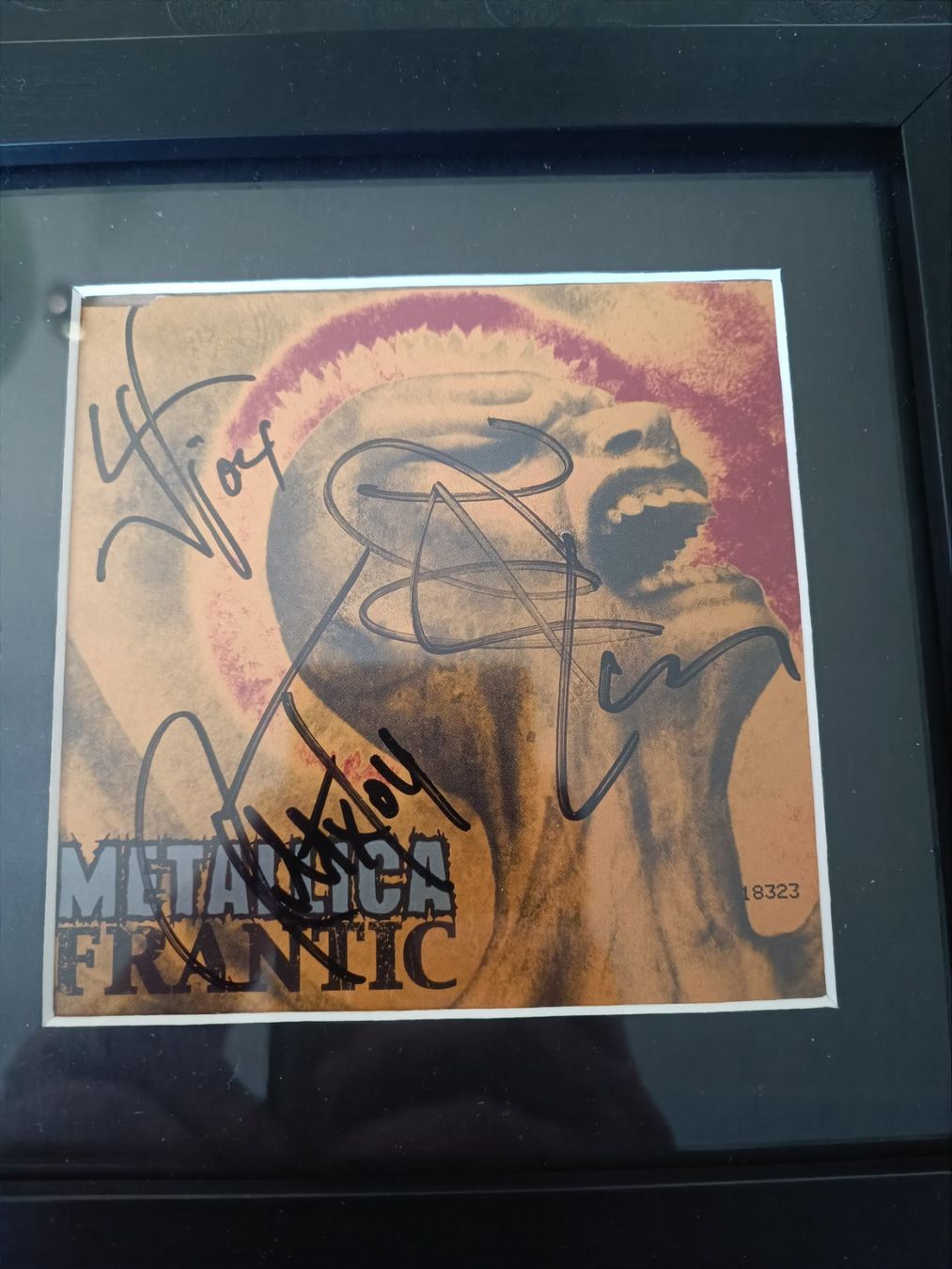 Autografi: Metallica - handsigniertes CD Cover gerahmt – Usato da Menziken venduto da Artographs 1