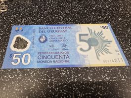 Uruguay 50 Pesos 2017 Banknote 