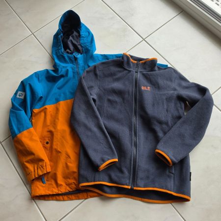 Tolle 2in1 Jacke von Jack Wolfskin Gr. 164 - guter Zustand
