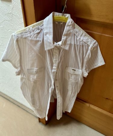 Guess Women's White Short Sleeve Blouse
