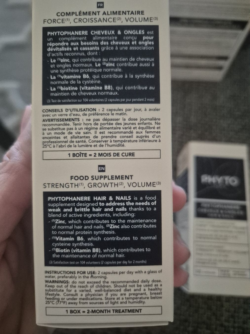 Cibi & Specialità: Complément Phyto Phytophanere cheveux ongles 2x120 caps – Nuovo e nell'imballaggio originale da Lausanne venduto da kto_8g5m 2