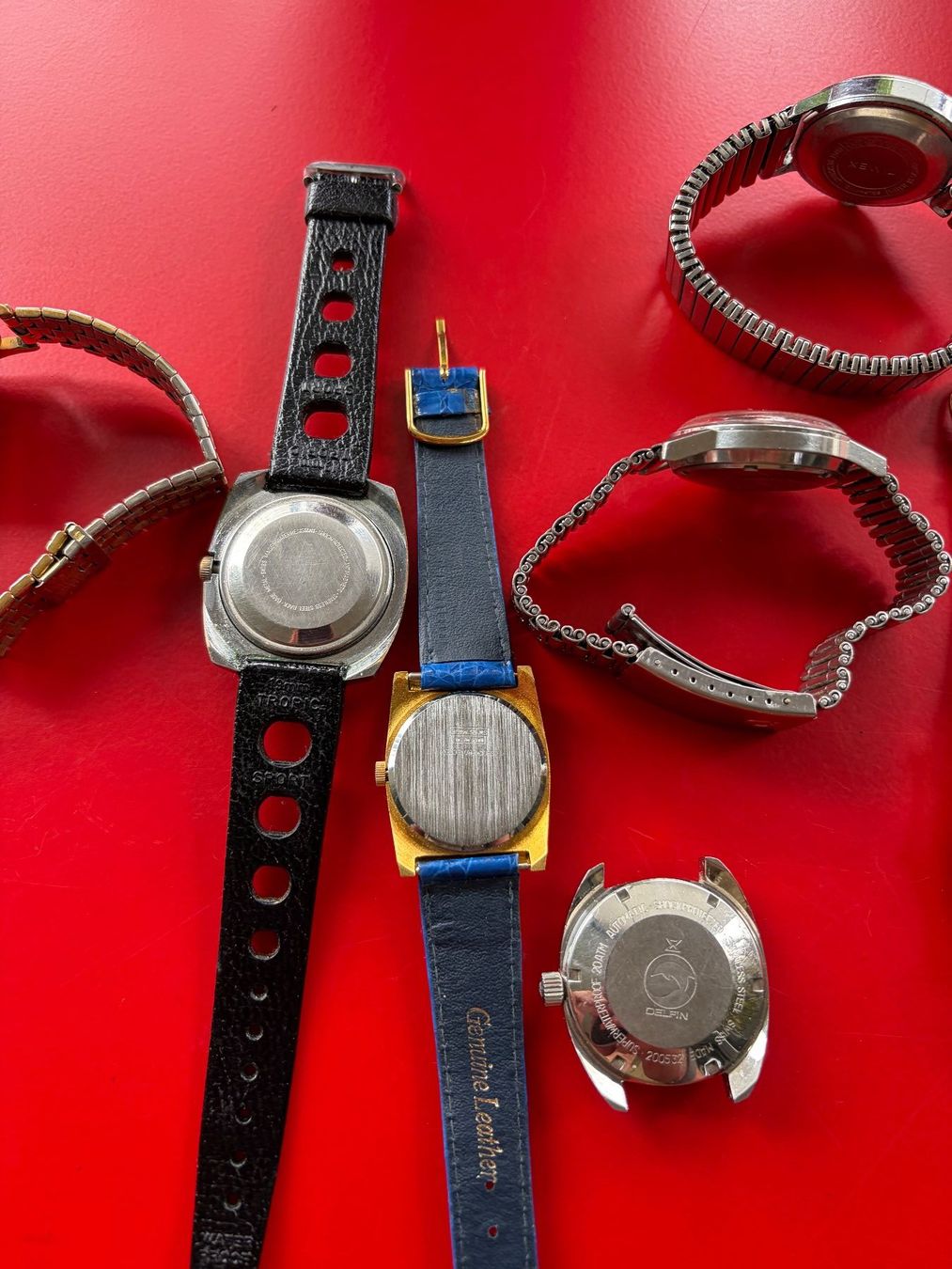 Uhren: Set von 7 vintage Herrenuhren – Defekt aus Zürich von Airflow22 6