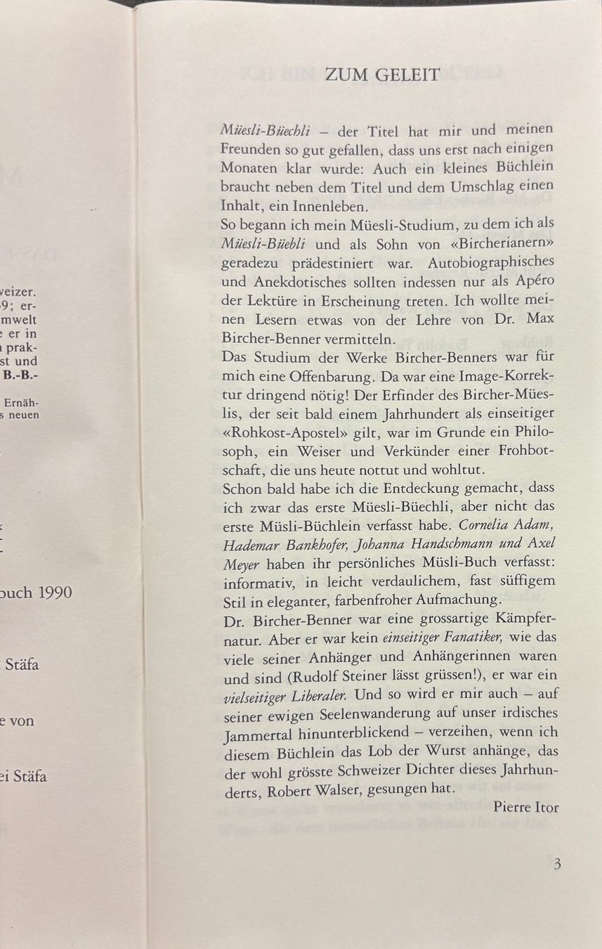 Libri: Itor Pierre, Müesli Büechli – Nuovo (secondo la descrizione) da Sarnen venduto da Livres 2