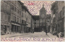 BL 63 Liestal Geschäfte belebt 1904