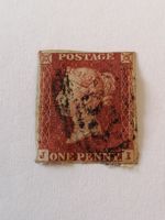 One Penny Red 1841, leicht Angeschnitten, 