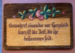 Antiker Haussegen - Vintage