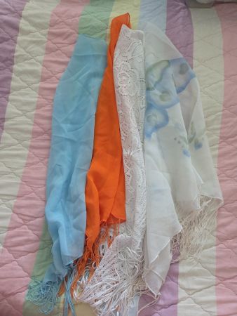 4er-Set leichte Sommerschals & Strand-Pareo