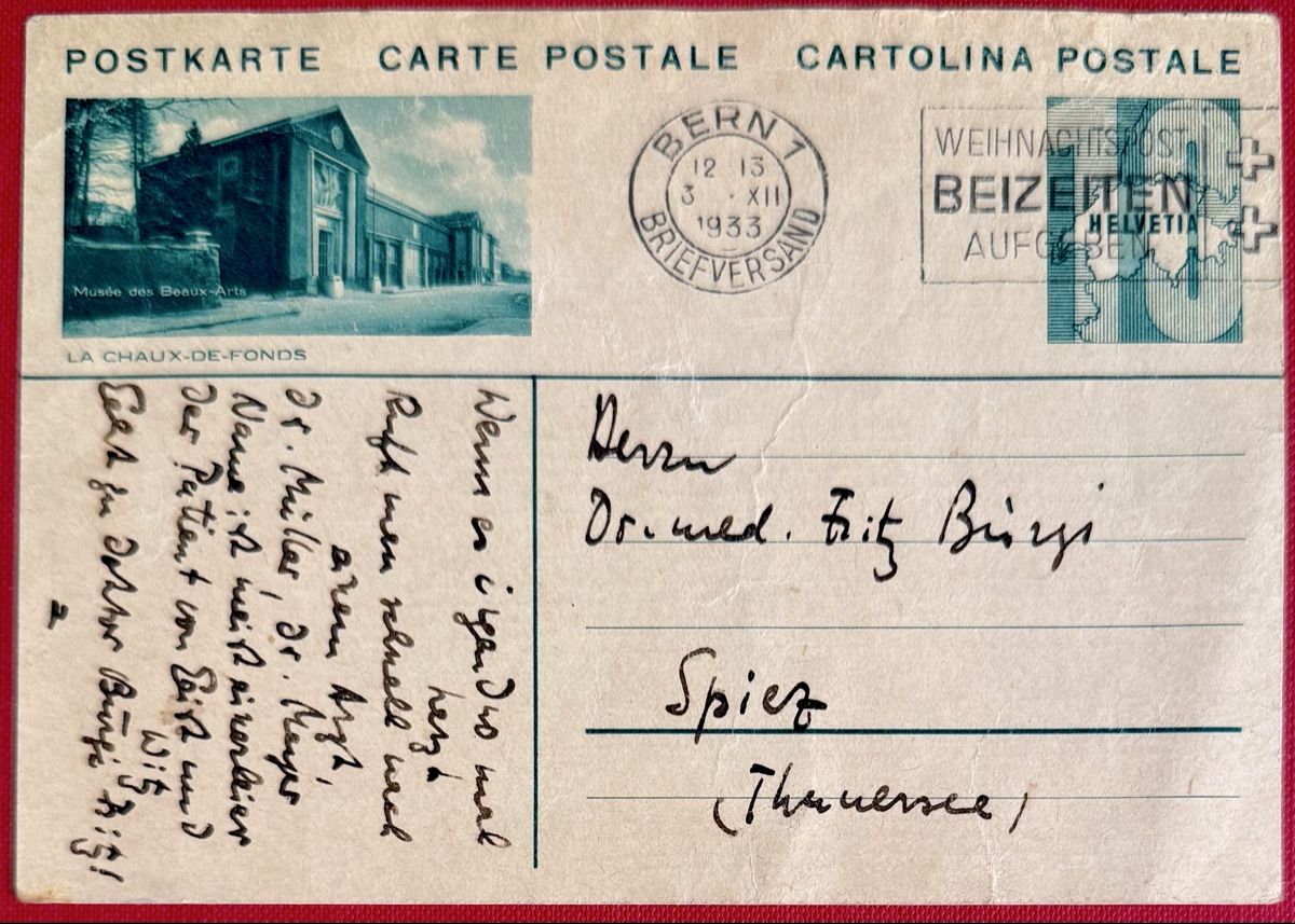 Cartes postales: Manuskript Komposition von Albert Moeschinger auf Postkarte – D'occasion à Bern par felberunderground 1