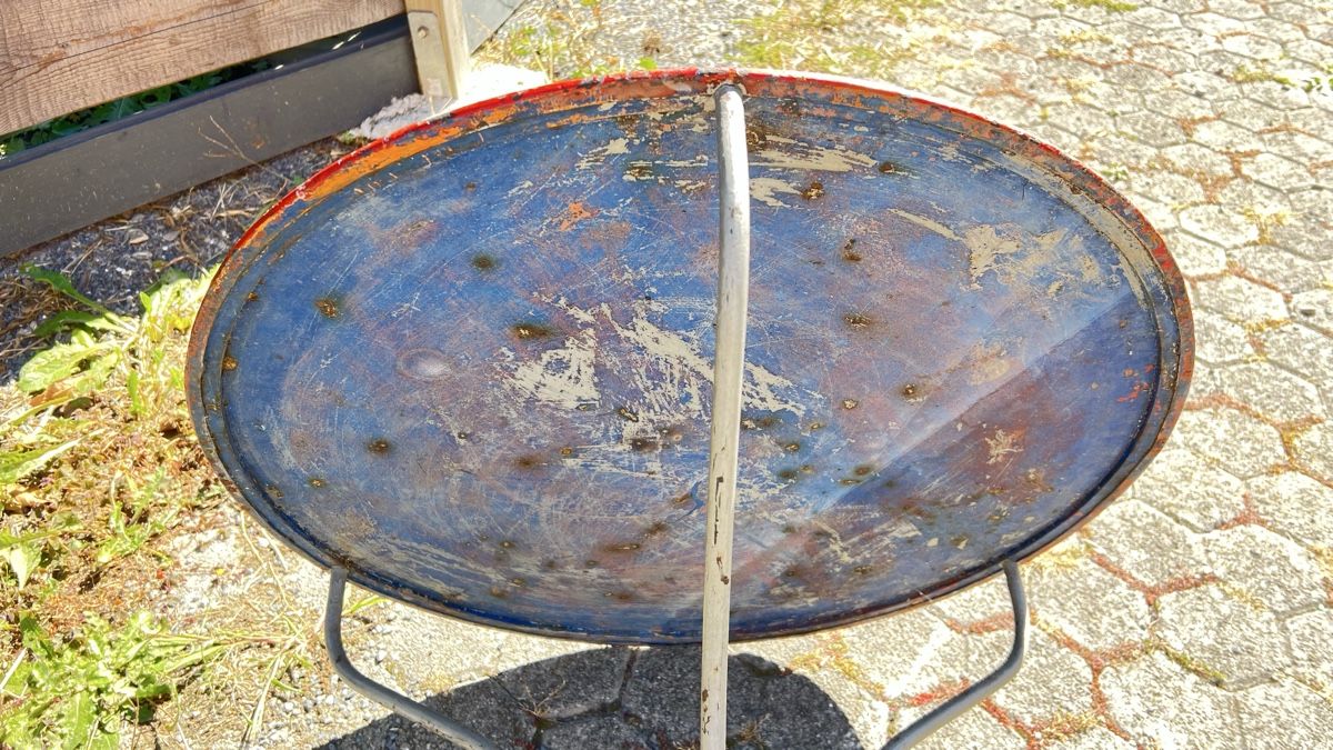 Tavoli: Antiker Gartentisch aus Metall – Usato da Vilters venduto da Antik2016 4