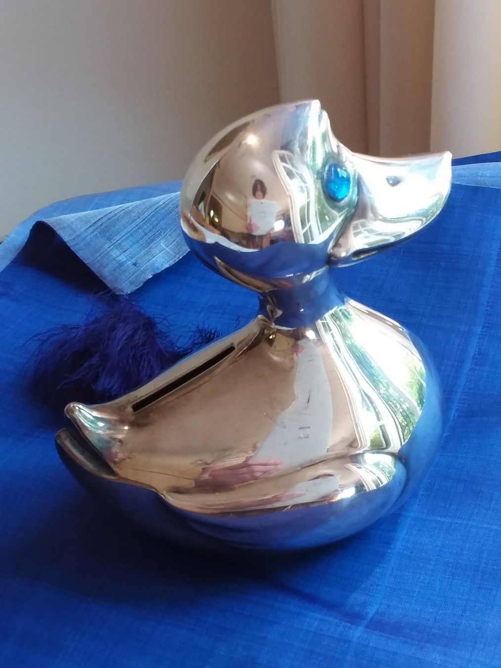 Spardosen: Versilberte Ente Spardose, JHS Denmark, cooles Design – Gebraucht aus Zürich von helsan 6