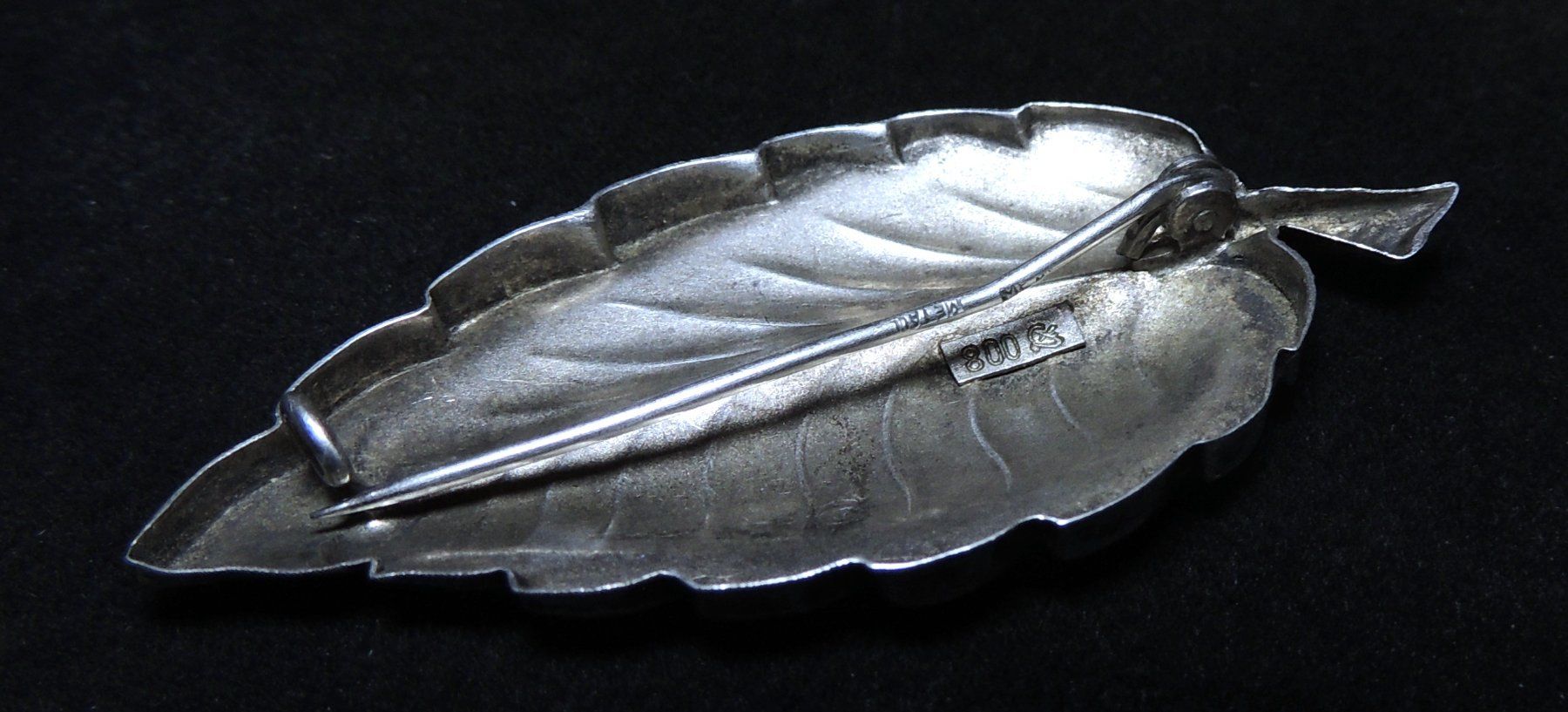 Broches & Aiguilles: Silber 800 Brosche in Blattform – D'occasion à Waldenburg par schaller707 3