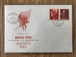 FDC 1959 Historische Bilder illustriert ohne Adresse franz.
