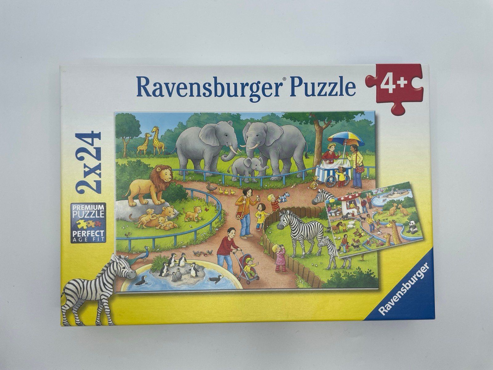 Ravensburger Puzzle: Ravensburger Zoo Puzzle 2x24 Teile – Usato da Zürich venduto da tec_x6p8 1