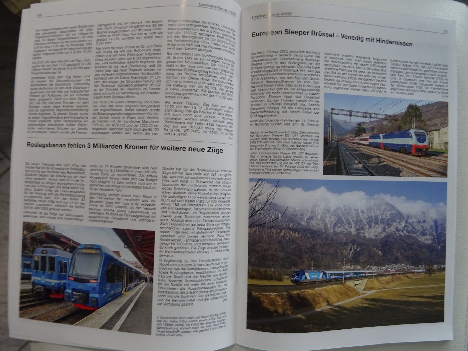 Riviste & Magazine: Schweizer Eisenbahn-Revue 4/2025 – Nuovo (secondo la descrizione) da Teufen AR venduto da Brandan2171 8