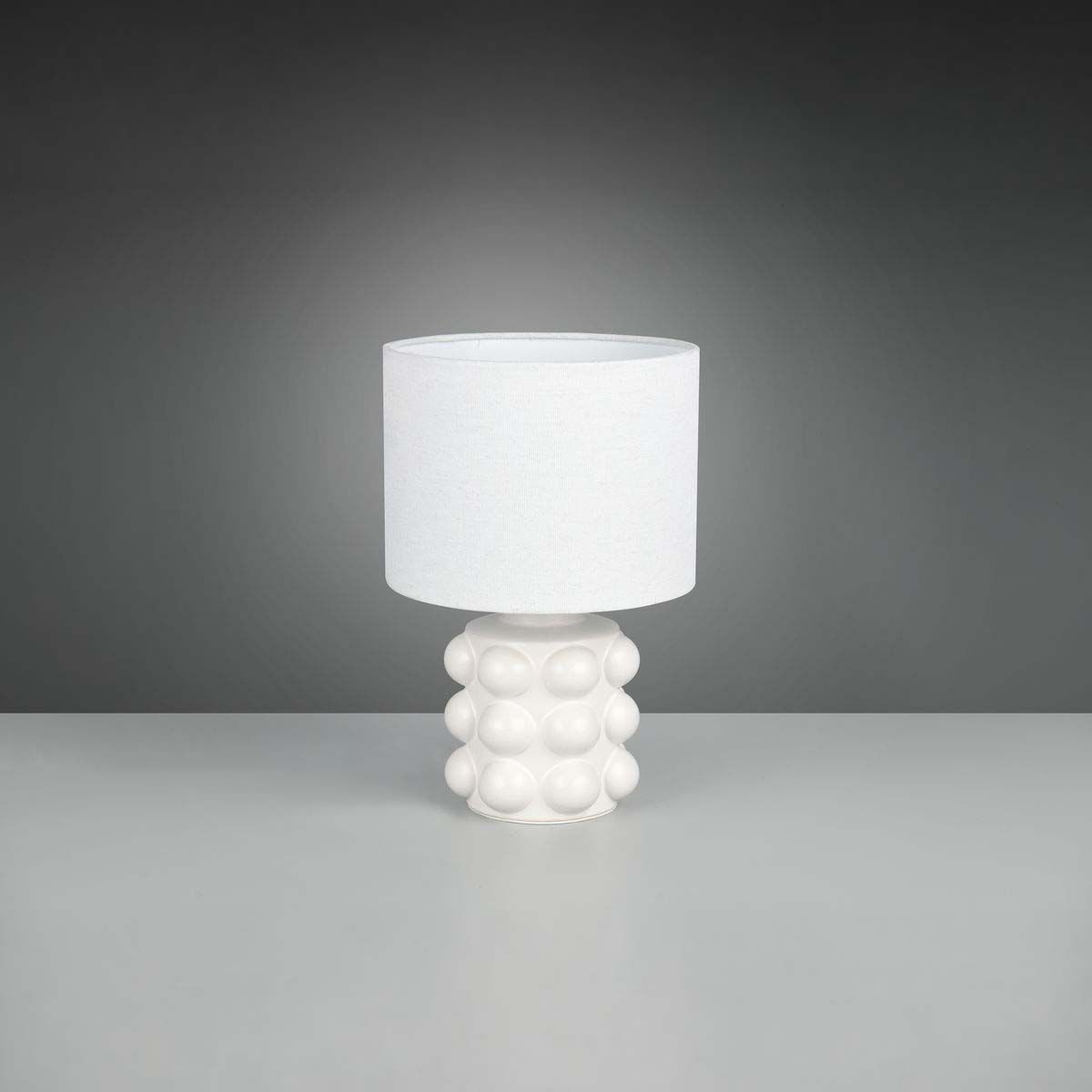 Lampade: Tischleuchte, Keramik, Stoff, 30 cm Höhe – Nuovo (secondo la descrizione) da Kreuzlingen venduto da Smart-Light 4