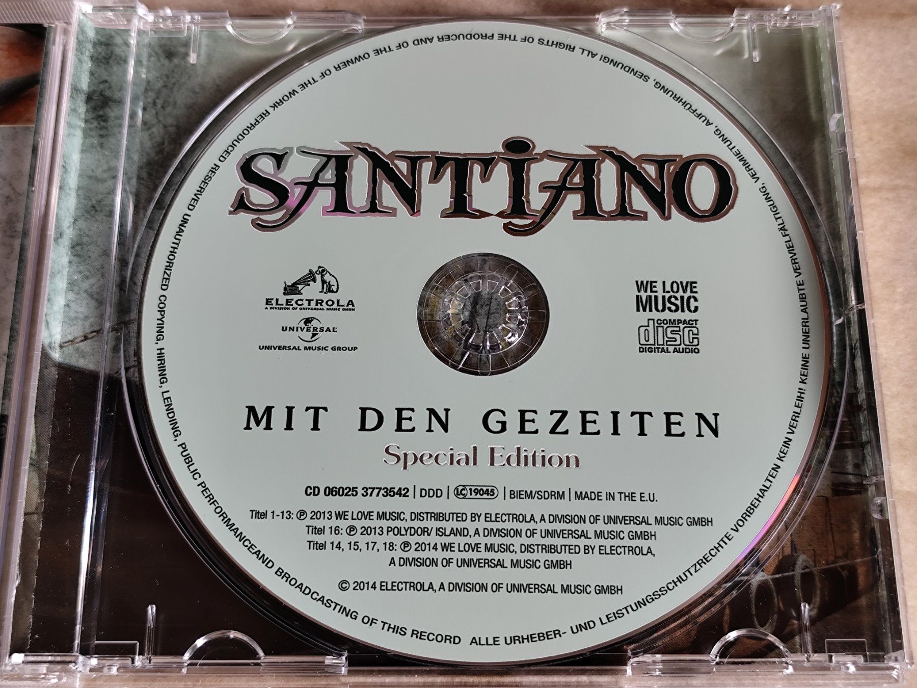 CD: SANTIANO - MIT DEN GEZEITEN - Electrola 2014 Special Edition – Nuovo (secondo la descrizione) da Ermenswil venduto da easyric 1
