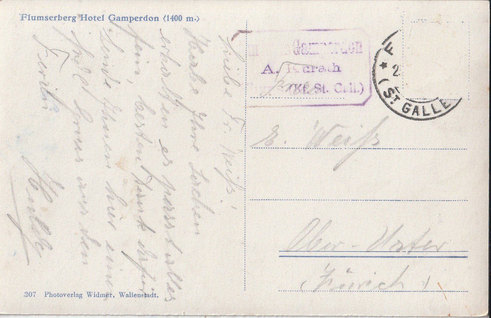 Cartoline postali: Hotel Flumserberg – Usato da Lumbrein venduto da made02 1
