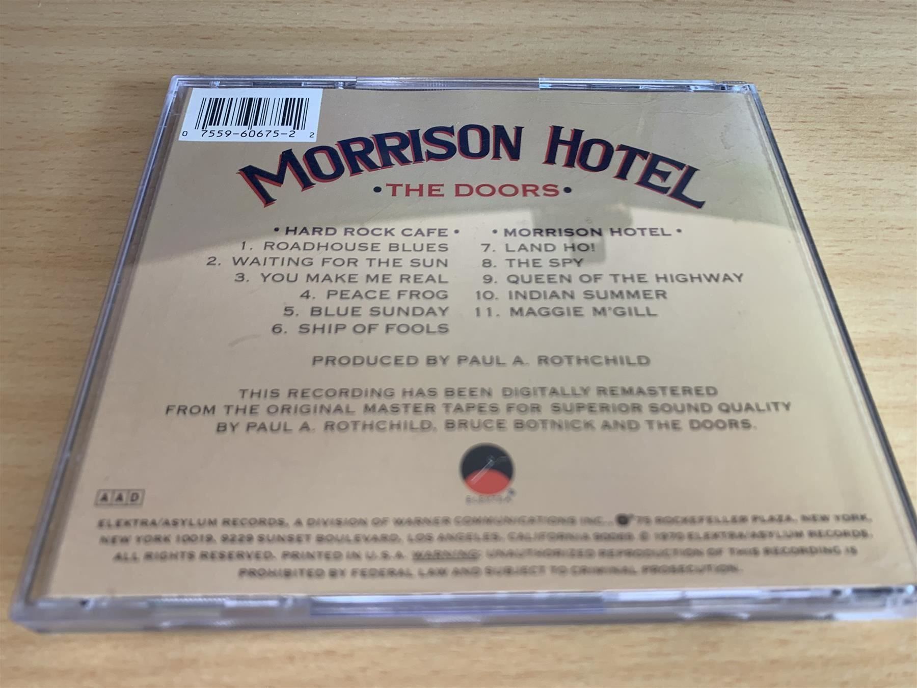 CD: The Doors – Morrison Hotel – Usato da Rikon im Tösstal venduto da Alpenmutz 1
