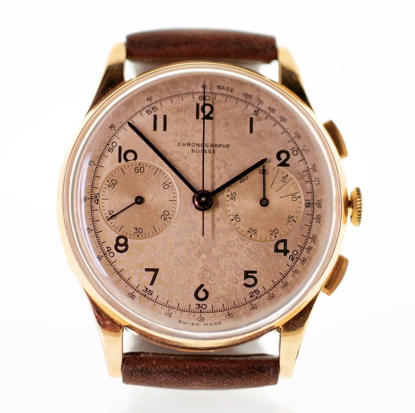 Orologi: Chronograph Suisse 18K Or Rose Jumbo – Usato da Morges venduto da 24time 5