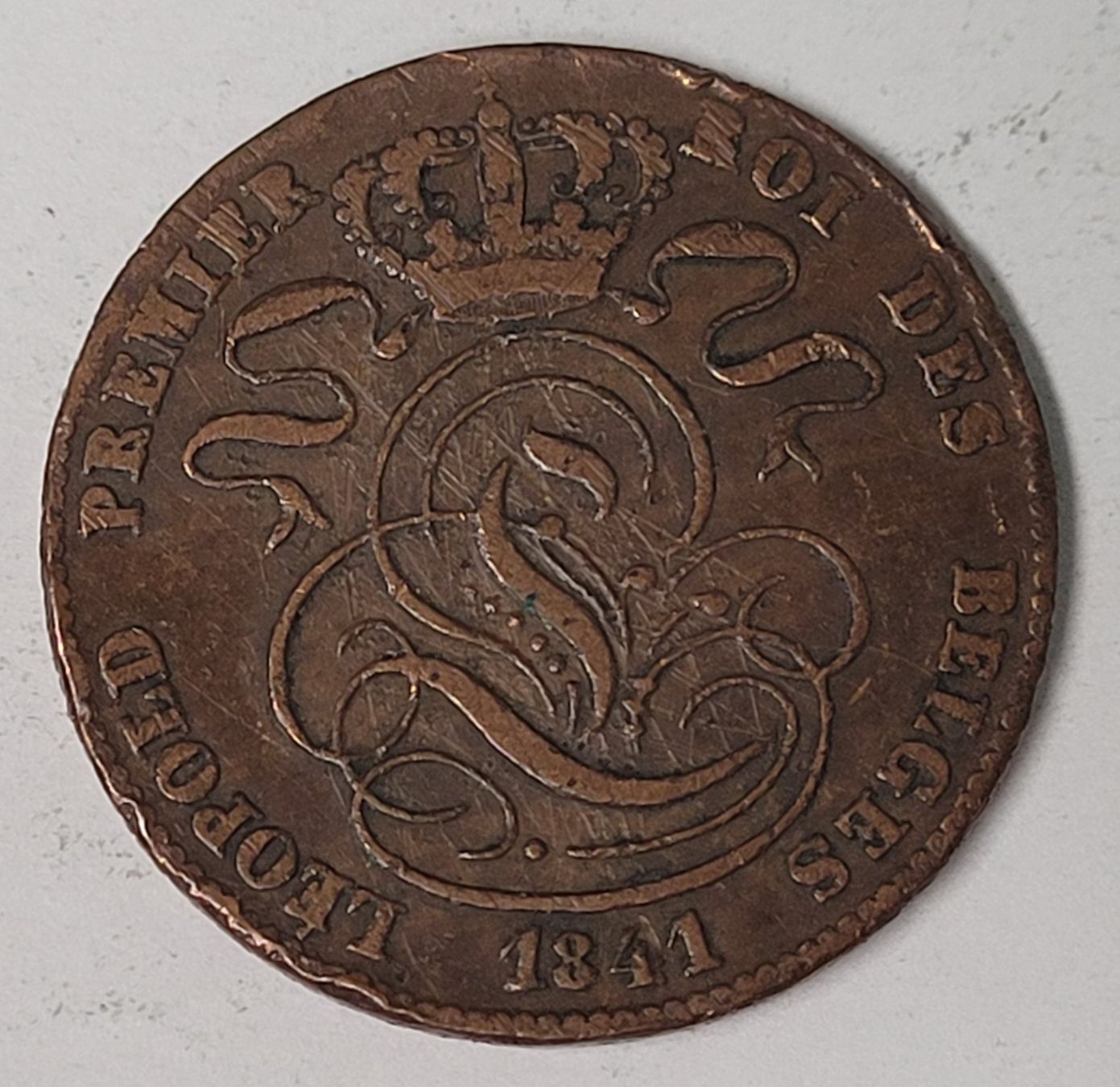 Alle Münzen: 5 CENTIMES / BELGIEN 1841 – Gebraucht aus Mumpf von antonio_schweiz_961
