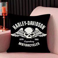 Taie oreiller Harley-Davidson tête de mort 💀 Vintage