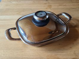 AMC Arondo Grillpfanne 1. mit Deckel Premium System 25cm