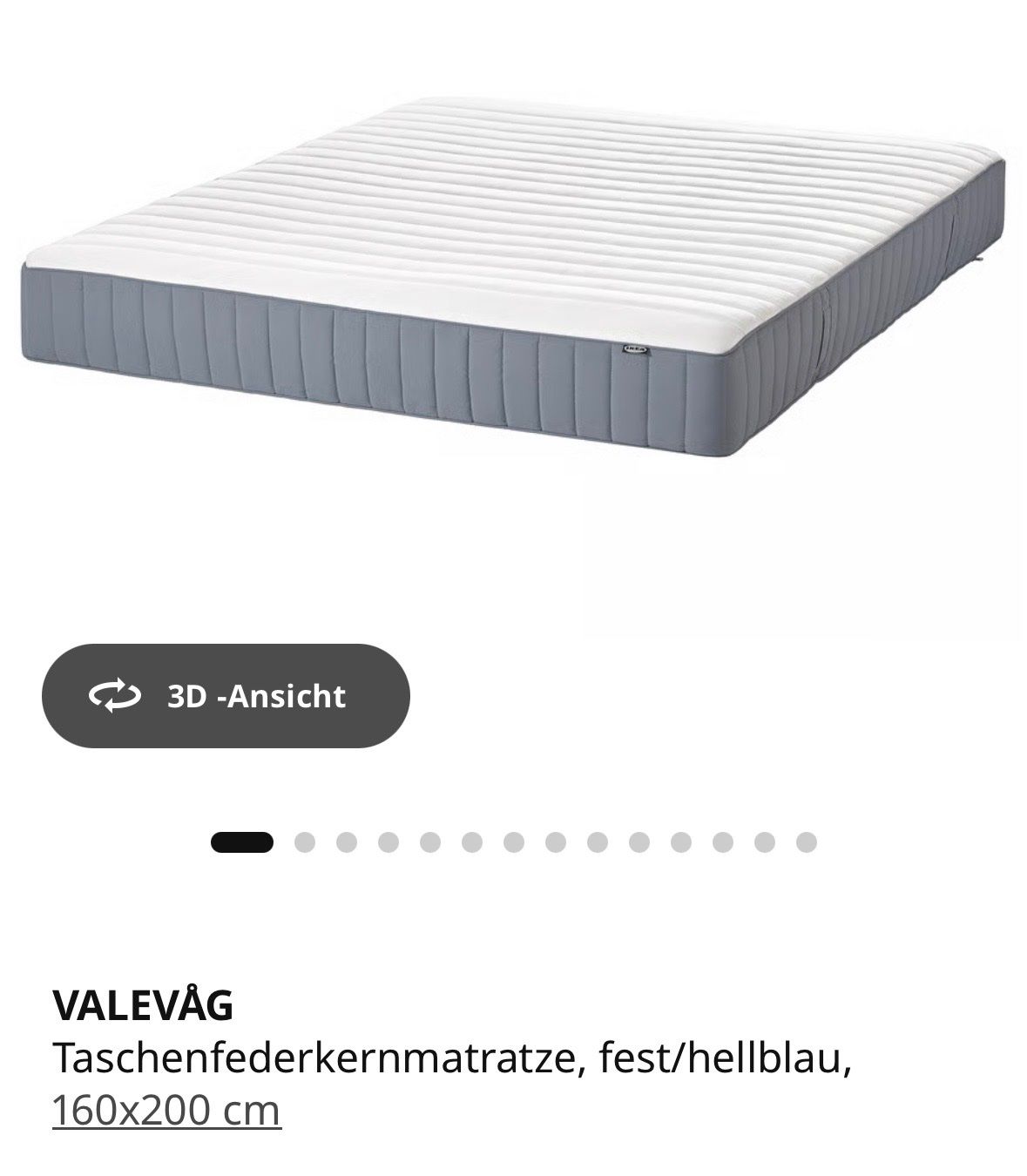 Ikea Materassi: Neuwertige Matratze – Nuovo (secondo la descrizione) da Winterthur venduto da NadineF11