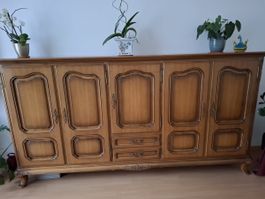 In Zürich: Solid wood sideboard 250/130/50cm
