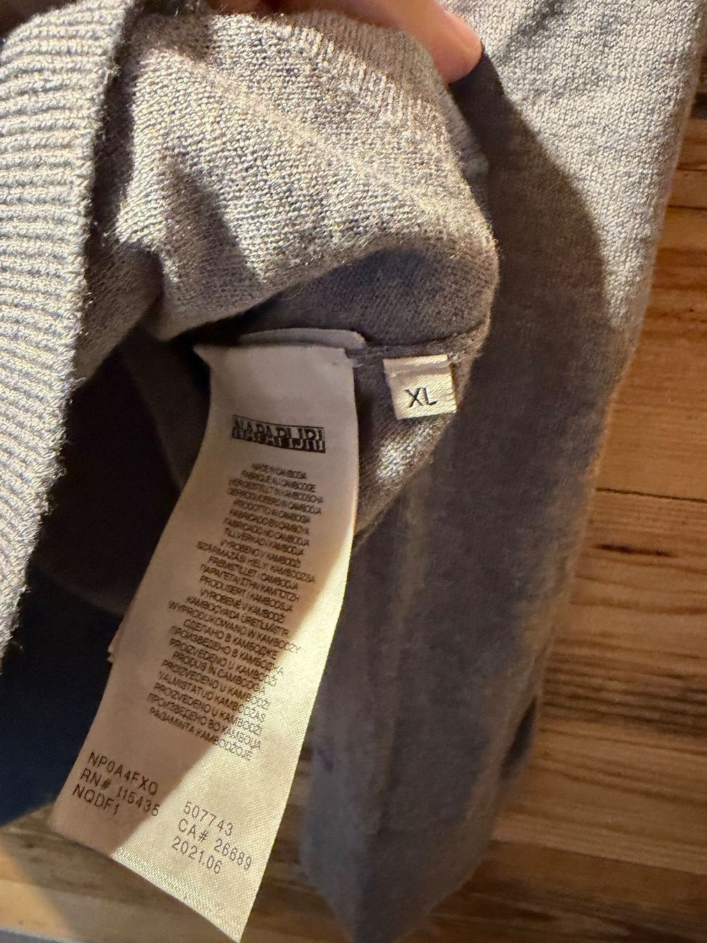 Napapijri Giacche: NAPAPIJRI Strickjacke, Gr XL, Grau – Usato da bioggio venduto da lenny023 2