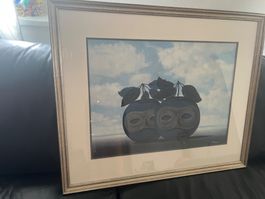 Bild René Magritte mit echtholz Rahmen