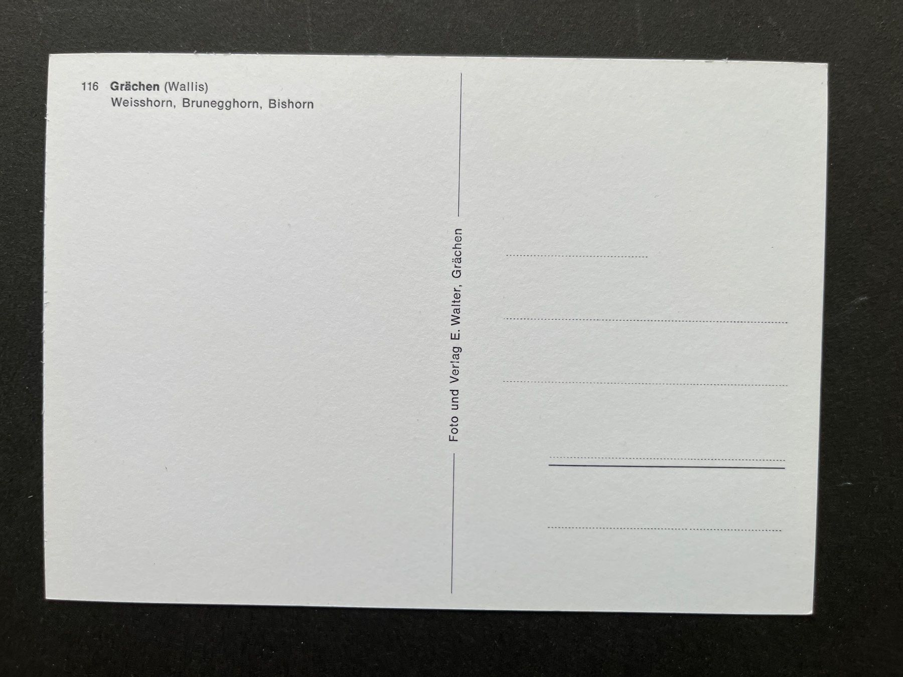 Ansichtskarten: Grächen, Ansicht Ort / ca. 1980 – Gebraucht aus Ostermundigen von DaxKarten-75 1