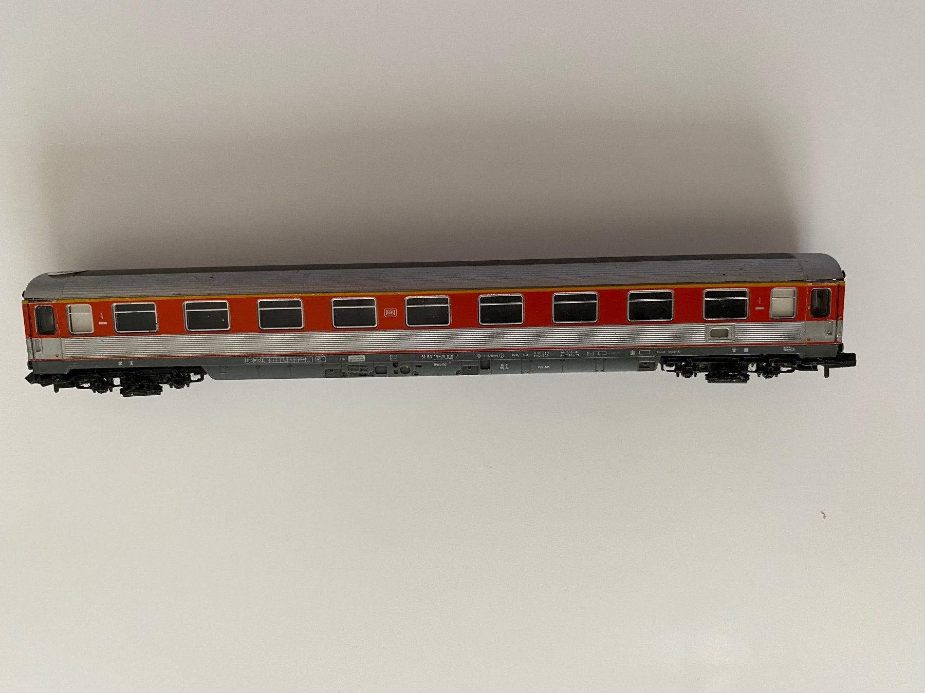 Fleischmann Modellini di ferrovie: DB Deutsche Bahn Waggon Fleischmann Spur N def. 406 – Difettoso da Kerzers venduto da tisyayasuBE