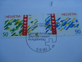 Set Satz 700 Jahre Schweiz 1990, FDC Satz, Einzel + 4erbl. +