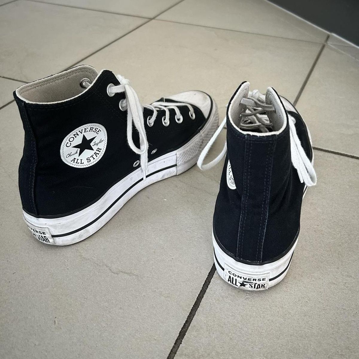 Converse Scarpe da donna: Schwarze Converse Chucks Plateau Gr. 41 – Usato da Basel venduto da Lara0104 5