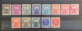 Frankreich Portomarken & Jean Jaurès MNH/MLH Posten (13 Stk)