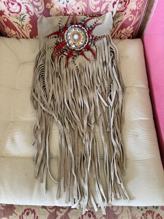 Wildleder Handtasche