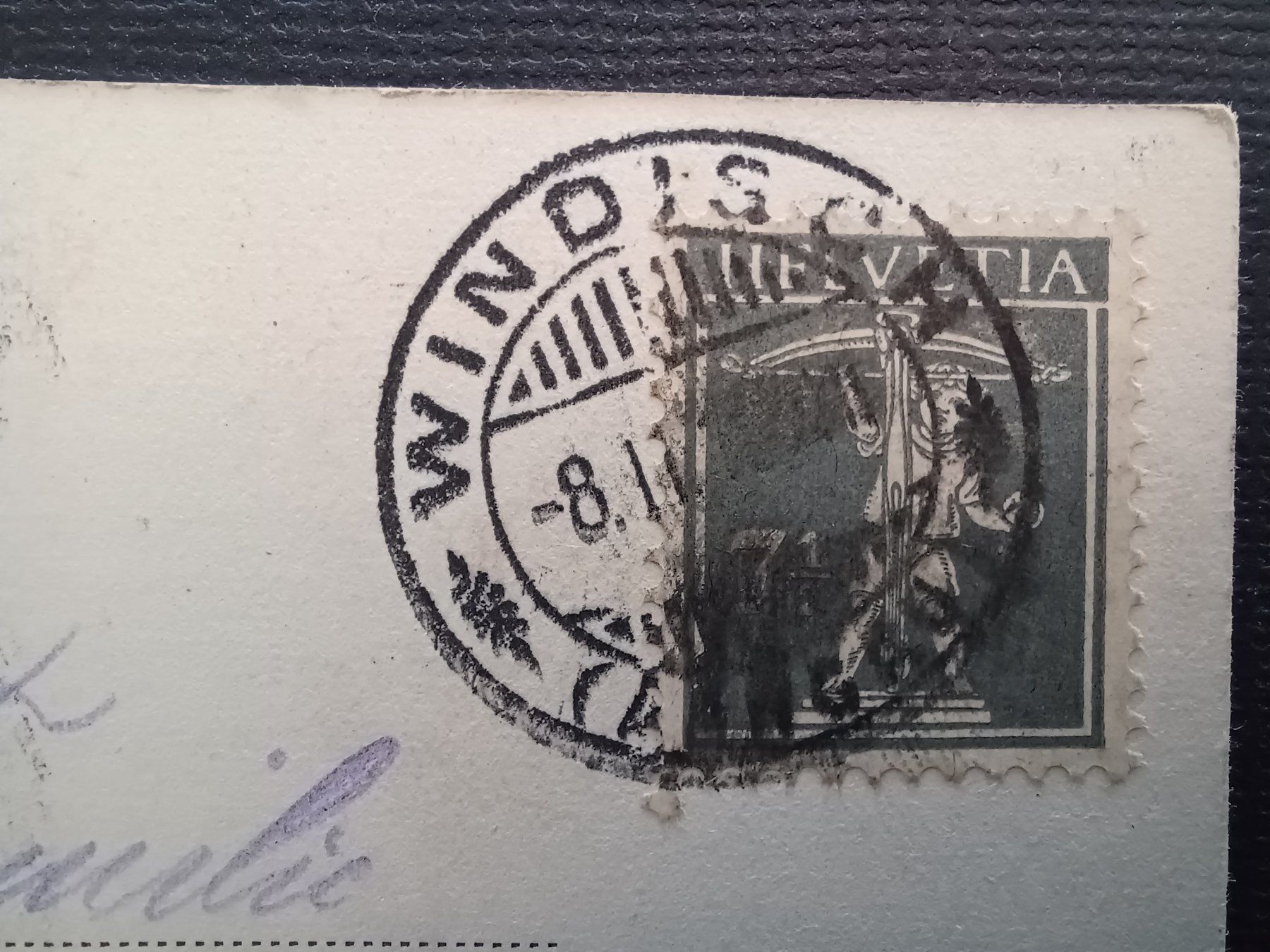 Cartoline postali: AG, Amphitheater Vindonissa Brugg 1918 – Usato da Aarau Rohr venduto da mgvw 2