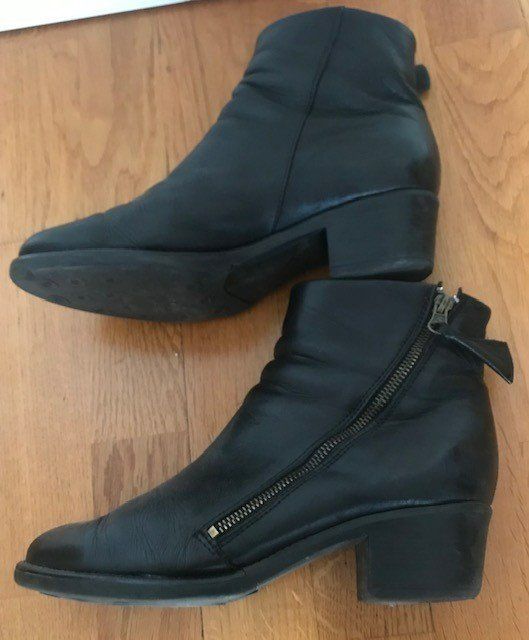 Scarpe da donna: Stifletten, Gr. 40, Leder, Marke: Werner – Usato da Basel venduto da machplatz 5