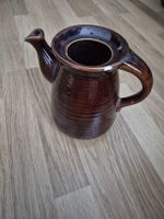 Vintage Keramik Krug / Kanne, braun - rustikal, Deko!