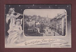 ST. GALLEN - Teilansicht - Neujahr - 1905