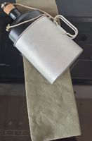 Original Schweizer Armee Feldflasche mit Überzug, Top