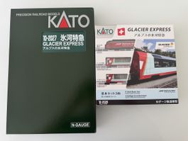 KATO Spur N RhB Glacier Express Zugset 7-teilig NEU