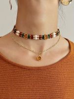 Süsswasserperlen/Perlen Kette Chocker echte