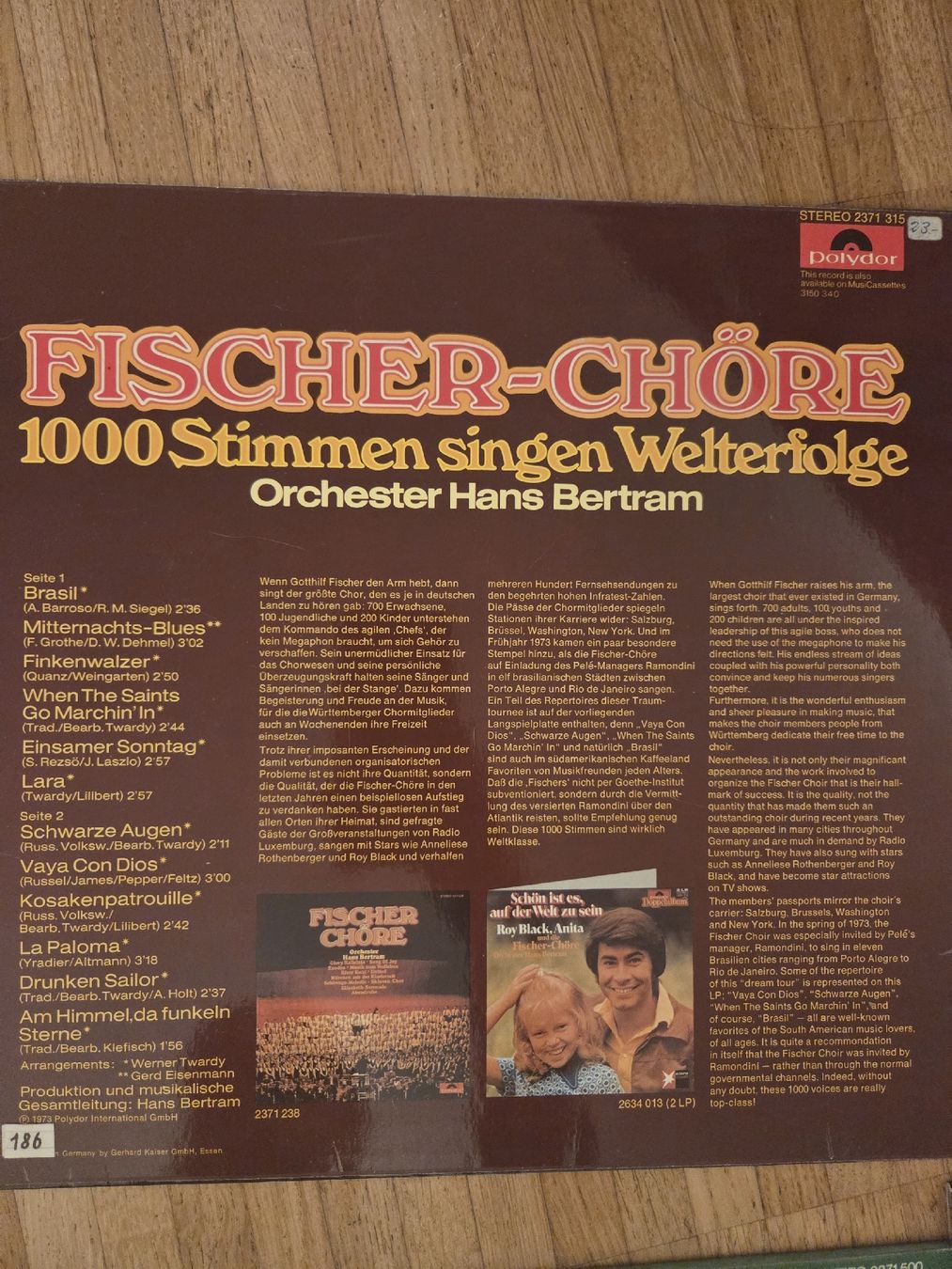 Dischi in vinile: Fischer Chöre Schallplatten, 8 Stk – Usato da Jegenstorf venduto da AloeVera19 3