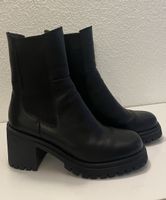 Stiefeletten Leder schwarz Grösse 40, wie neu!