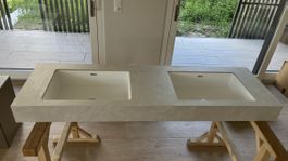 Doppelwaschtisch Keramik neu mit zwei Waschbecken