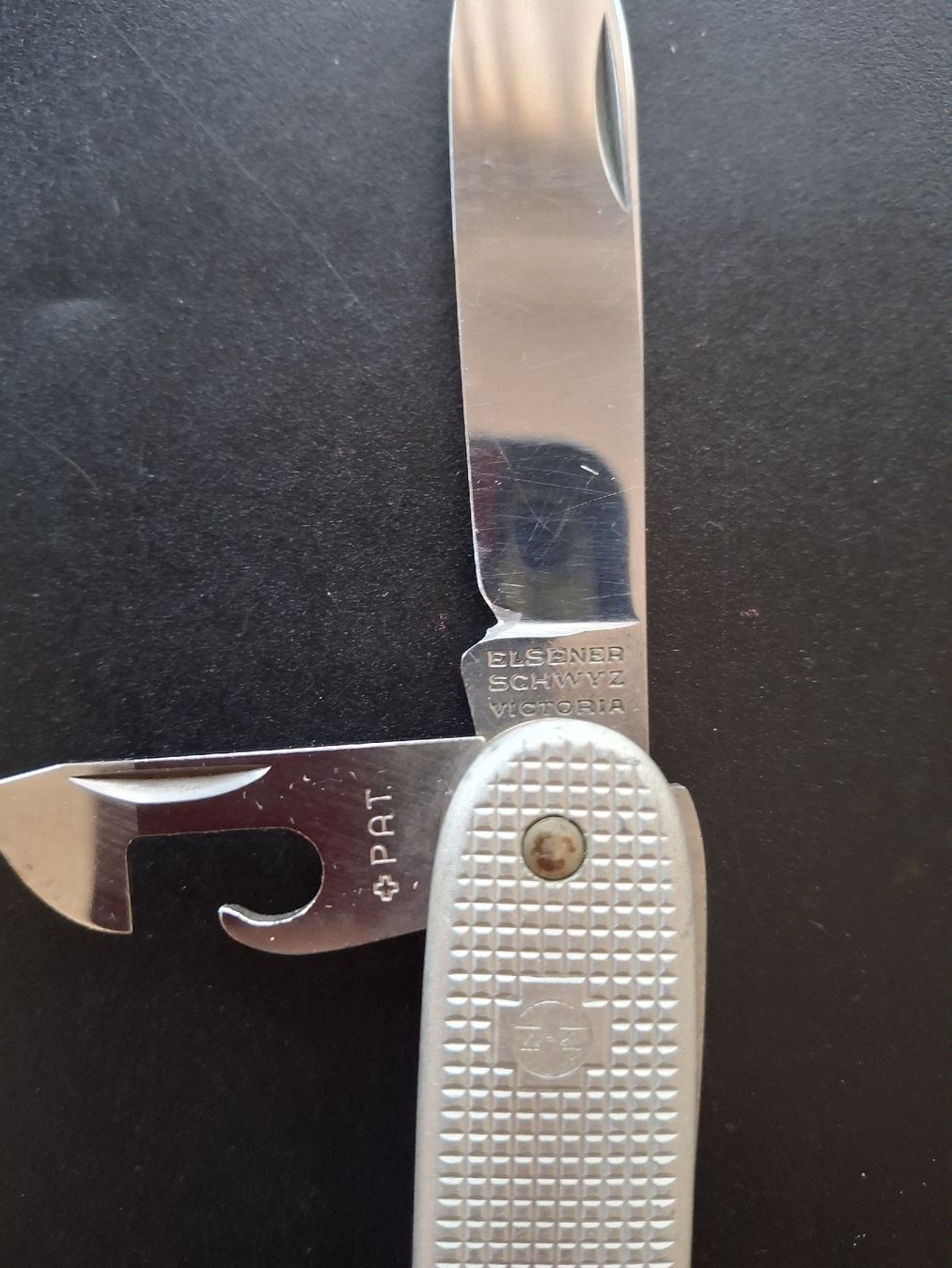 Coltelli tascabile: Schweizer Offiziersmesser Elsener 1970 Silber – Usato da Thierachern venduto da Wemala 2